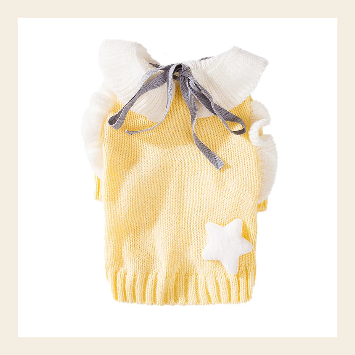 Ribbon-Tie Princess Knit dog sweater