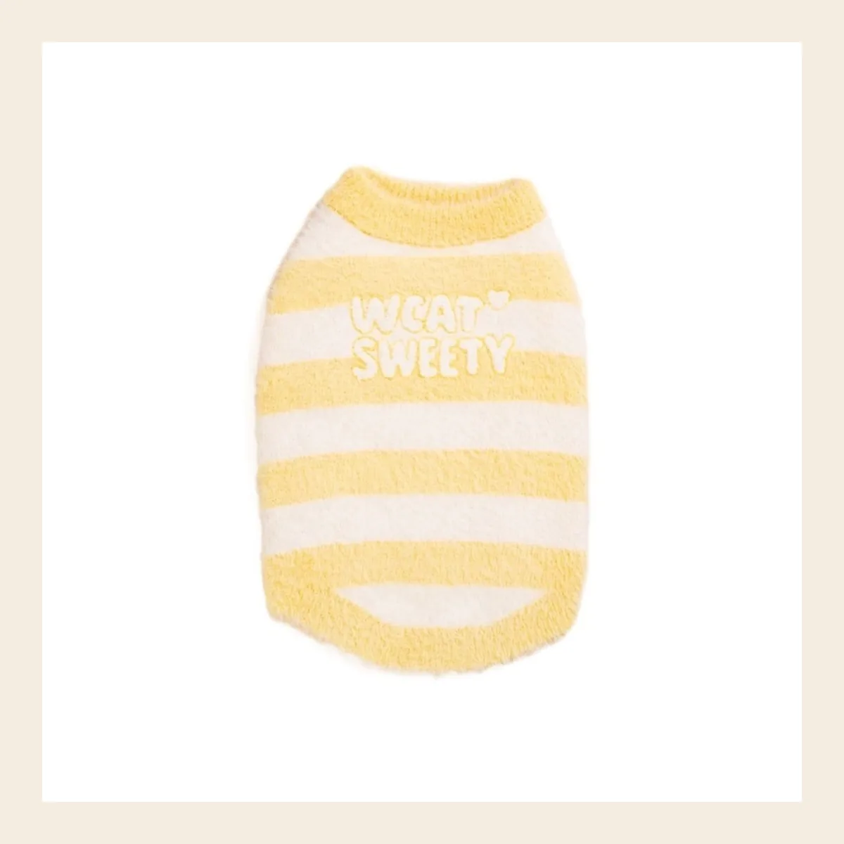 Sleeveless Stripe Knit Vest dog sweater
